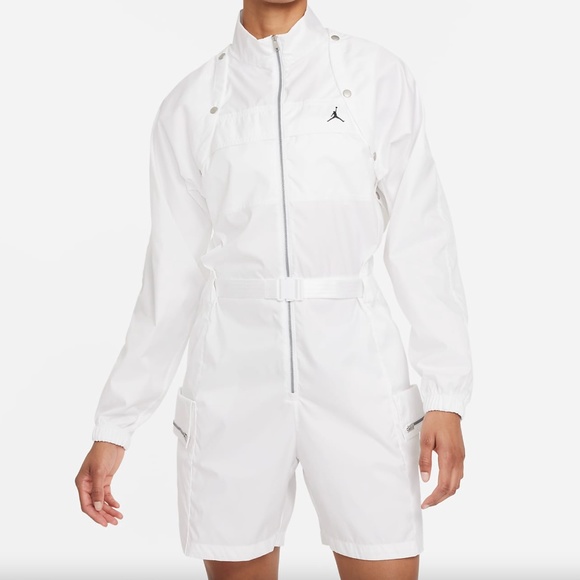 Nike Jordan Next Utility Capsule Flight Suit Romper Jumpsuit White Small NEW - Picture 2 of 10